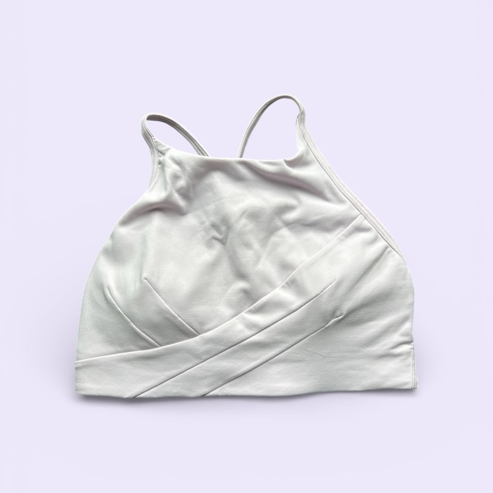 LULULEMON *NWT* Flow Y Wrap-Front High-Neck Bra 6 Meadowsweet Pink